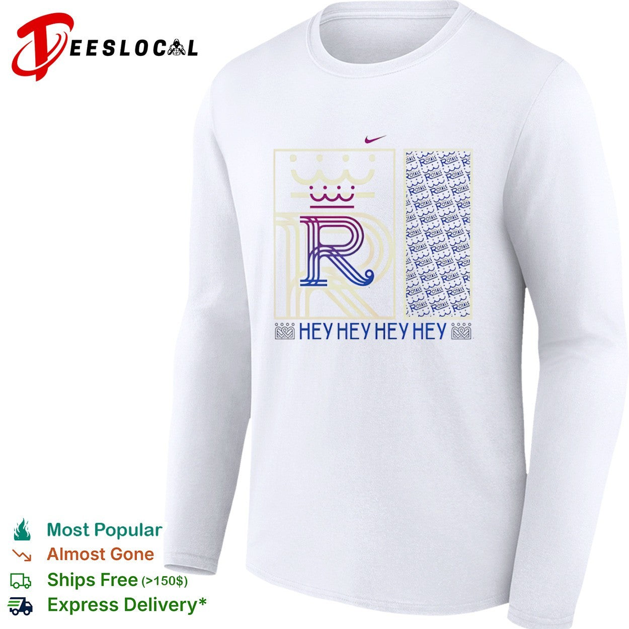 Kansas City Royals Hey Hey Hey Hey R Logo shirt