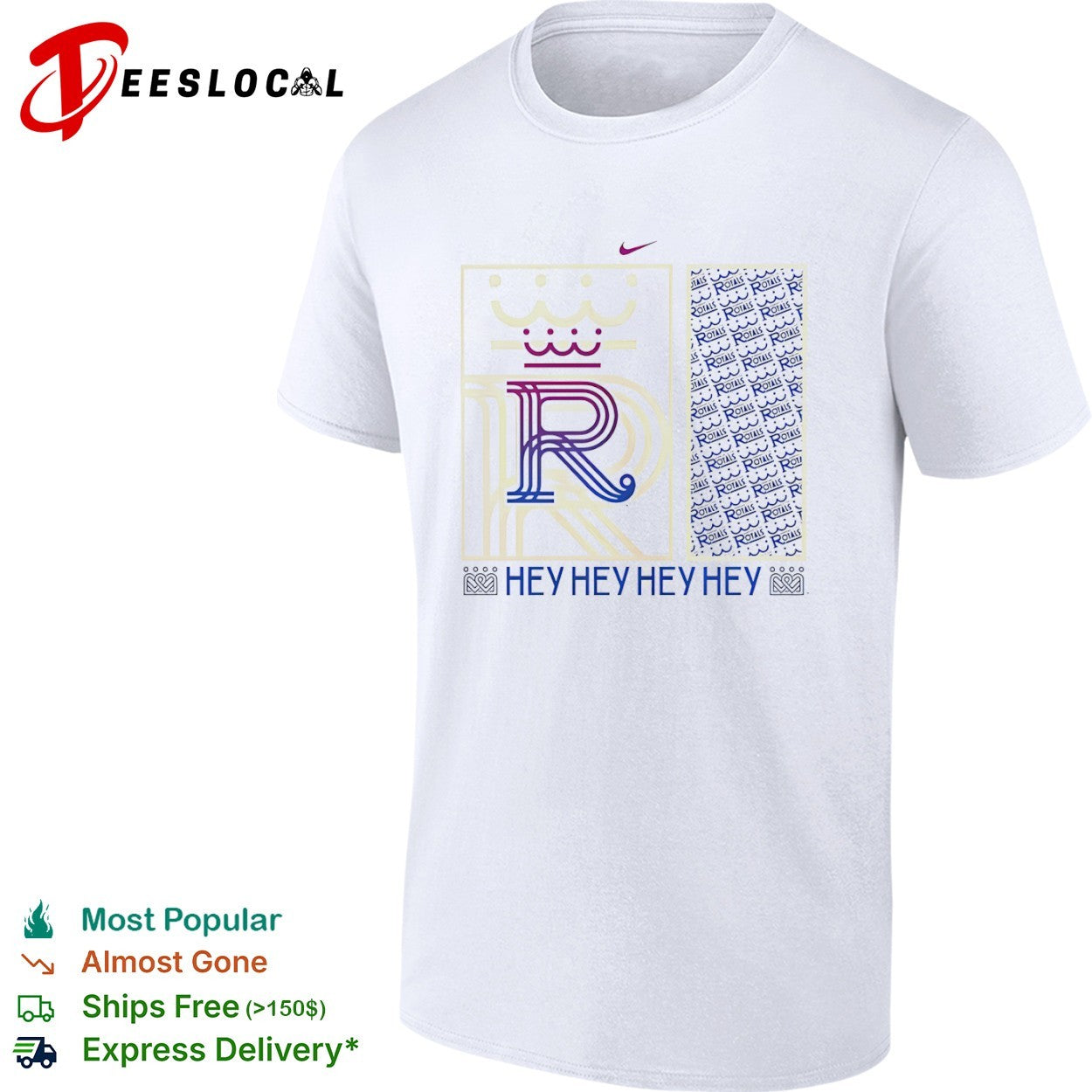 Kansas City Royals Hey Hey Hey Hey R Logo shirt