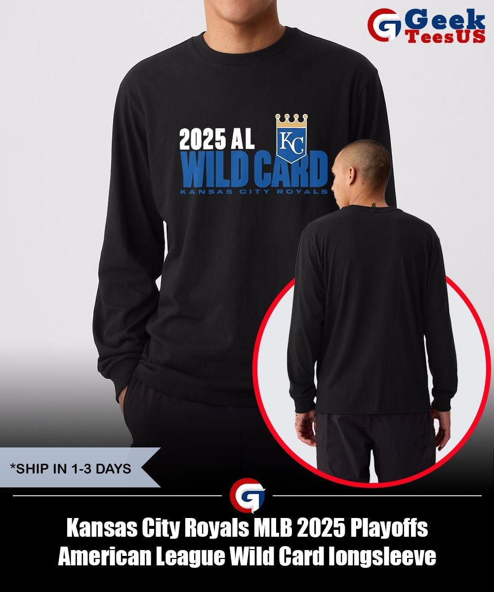 Kansas City Royals MLB 2025 Playoffs American League Wild Card shirt
