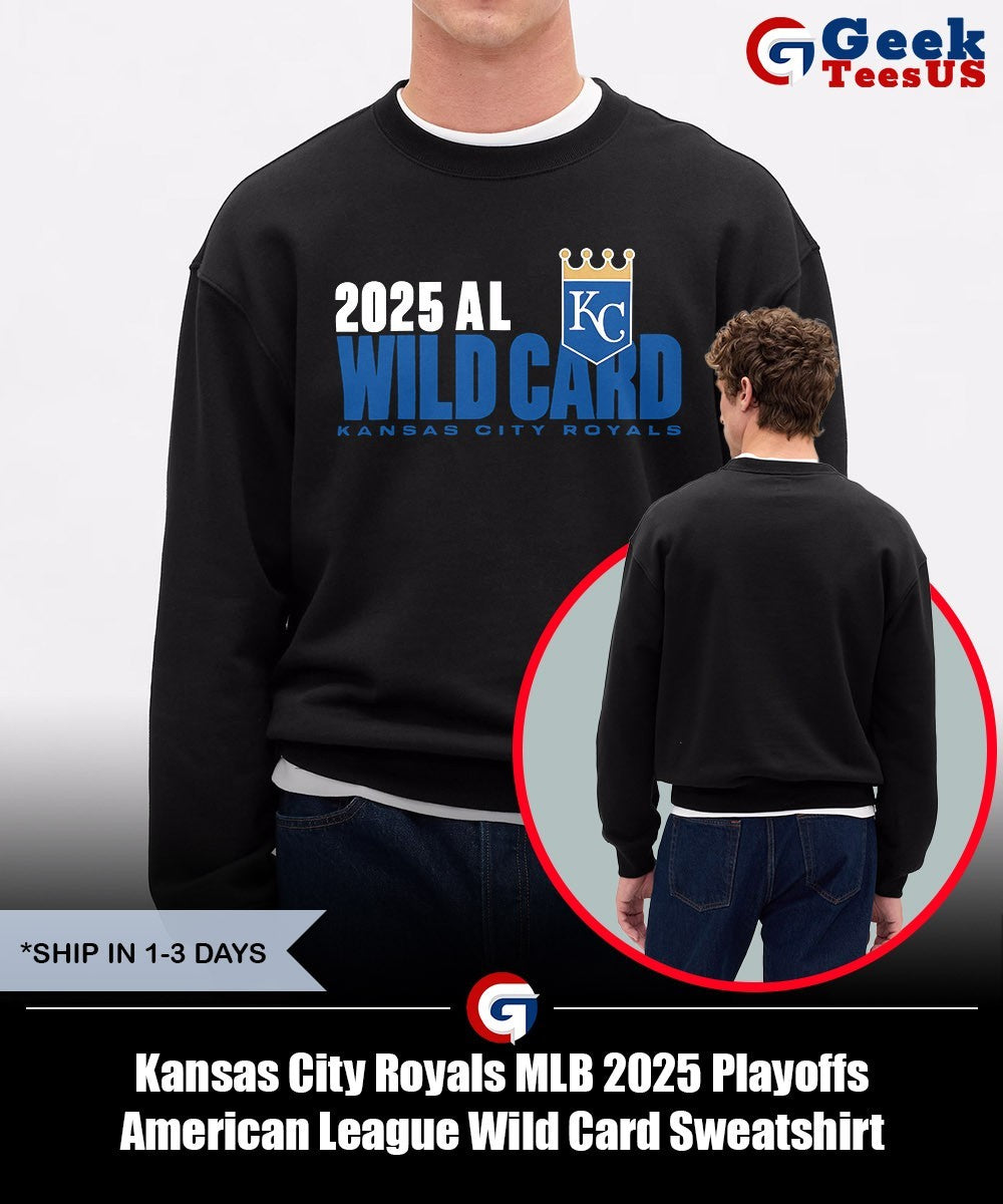 Kansas City Royals MLB 2025 Playoffs American League Wild Card shirt