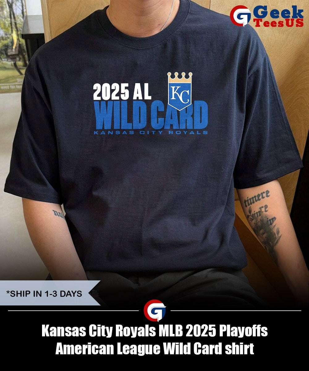 Kansas City Royals MLB 2025 Playoffs American League Wild Card shirt
