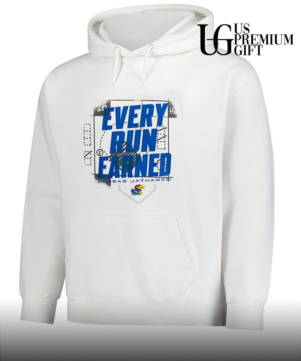 Kansas Jayhawks Every Run Earned Baseball 2026 Home Run shirt