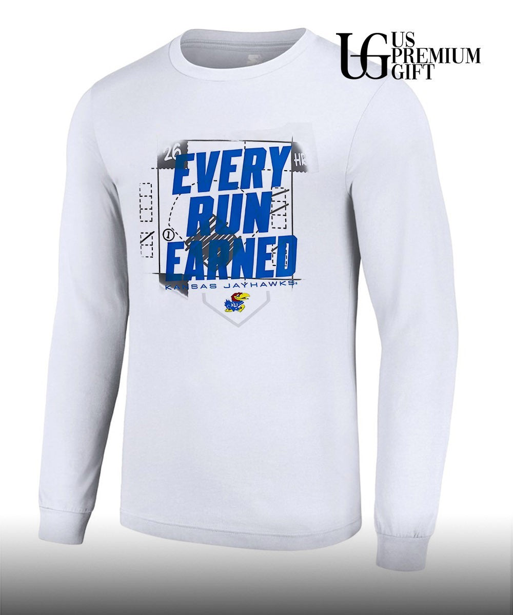 Kansas Jayhawks Every Run Earned Baseball 2026 Home Run shirt