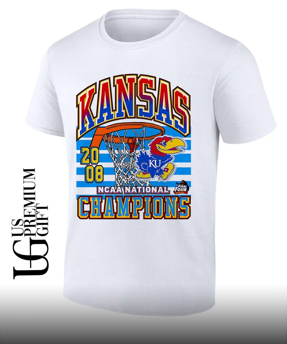 Kansas Jayhawks basketball NCAA National Champions Final Four 2008 shirt