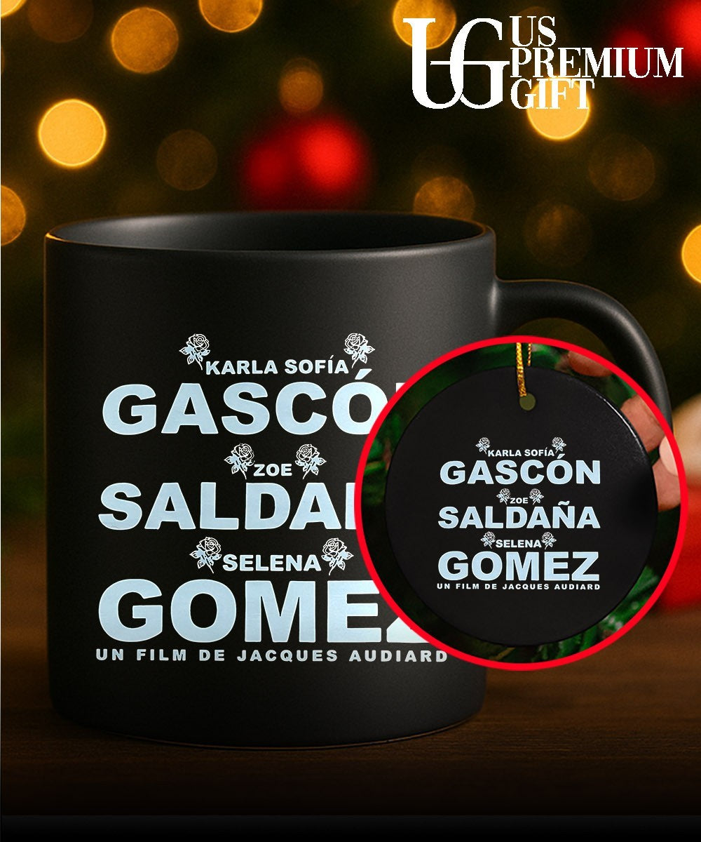 Karla Sofía Gascón Zoe Saldaña and Selena Gomez shirt