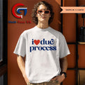 Katie Phang wearing I Love Due Process shirt