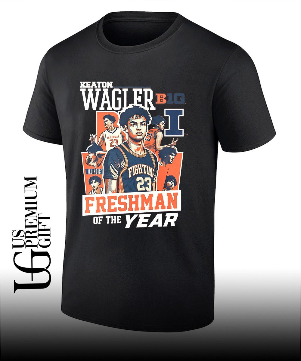 Keaton Wagler Illinois Fighting Illini basketball Freshman of the Year shirt