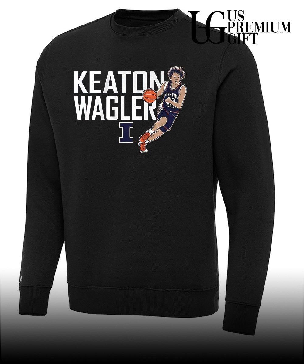 Keaton Wagler Illinois Fighting Illini men’s basketball logo shirt