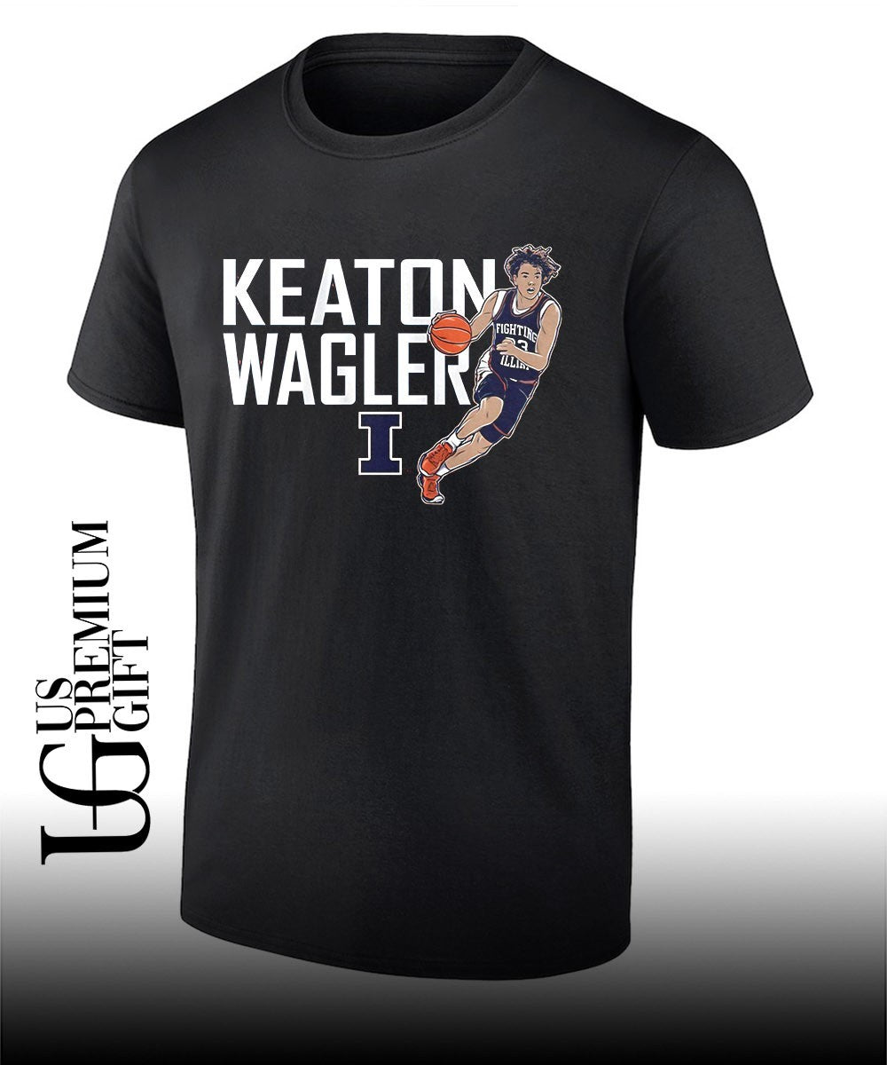 Keaton Wagler Illinois Fighting Illini men’s basketball logo shirt