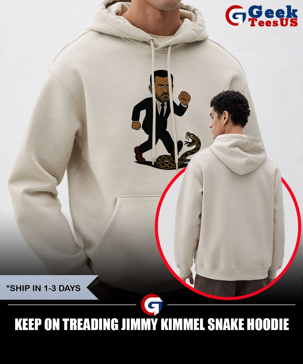 Keep on treading Jimmy Kimmel Snake shirt
