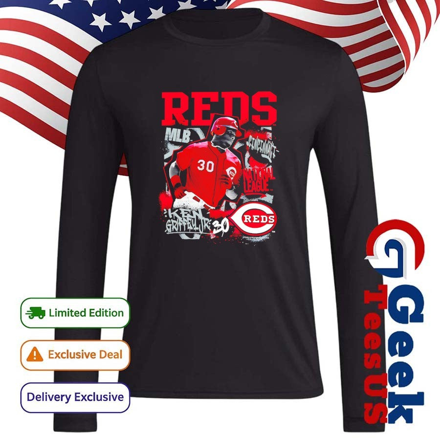 Ken Griffey Jr. Cincinnati Reds baseball National League MLB Cooperstown Star Moment shirt