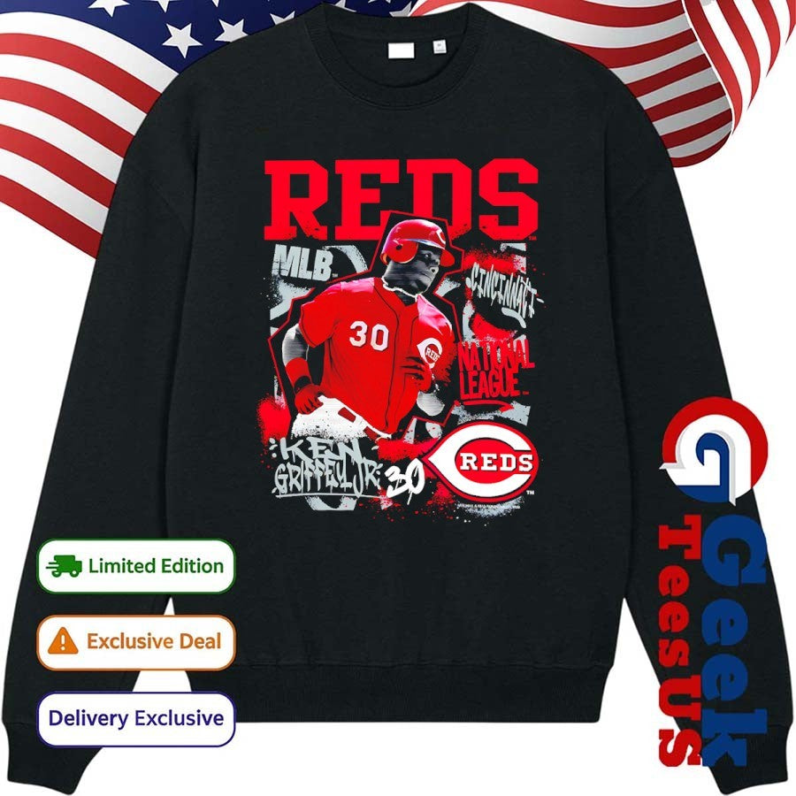 Ken Griffey Jr. Cincinnati Reds baseball National League MLB Cooperstown Star Moment shirt