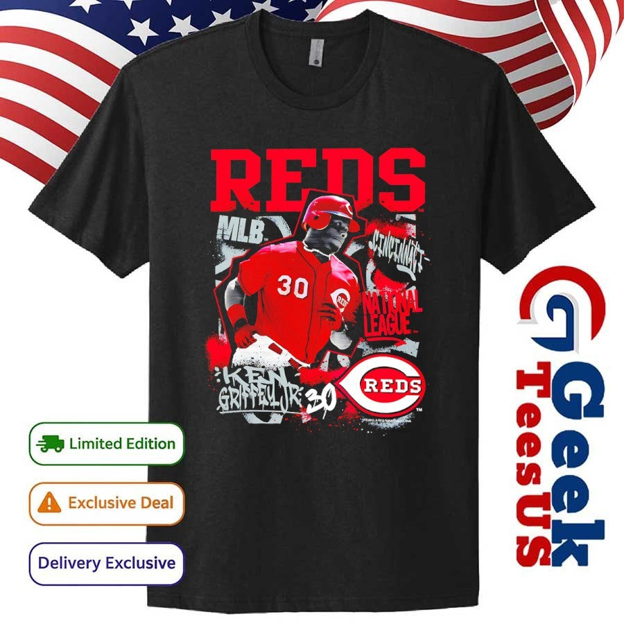 Ken Griffey Jr. Cincinnati Reds baseball National League MLB Cooperstown Star Moment shirt