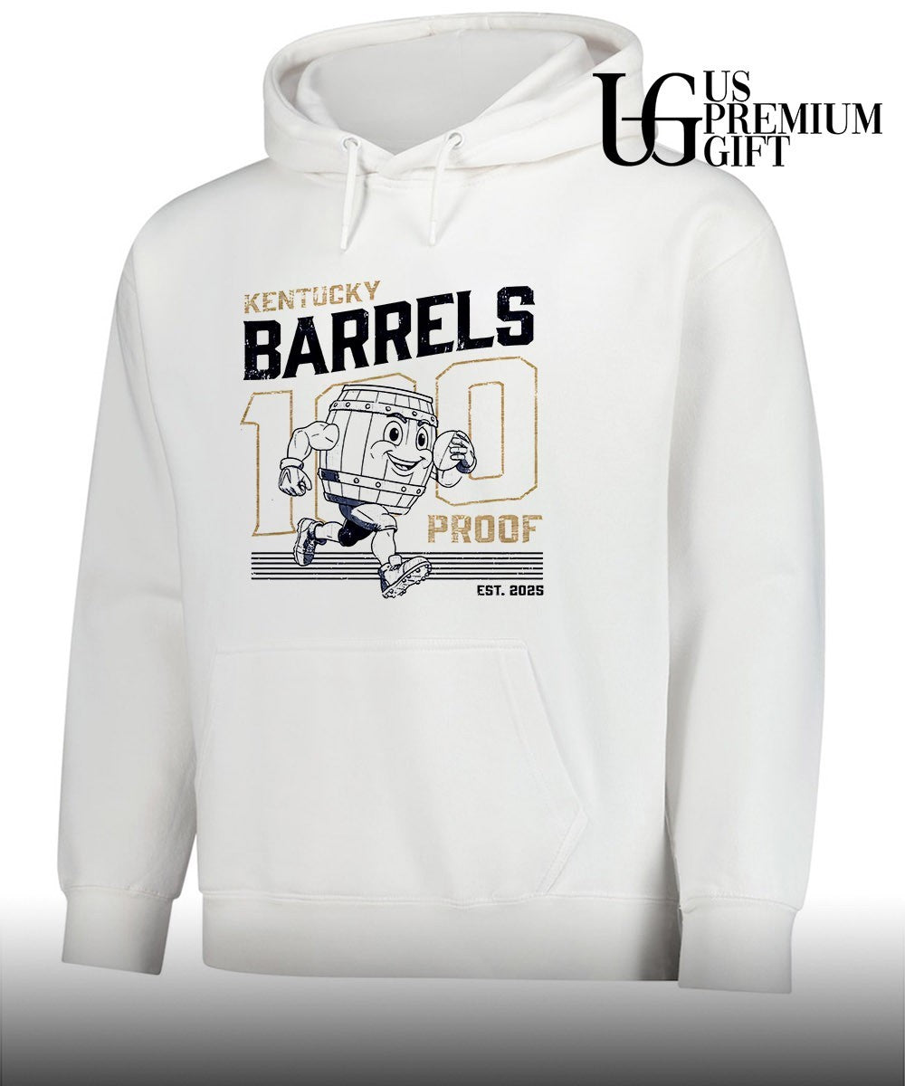 Kentucky Barrels 100 Proof mascot shirt