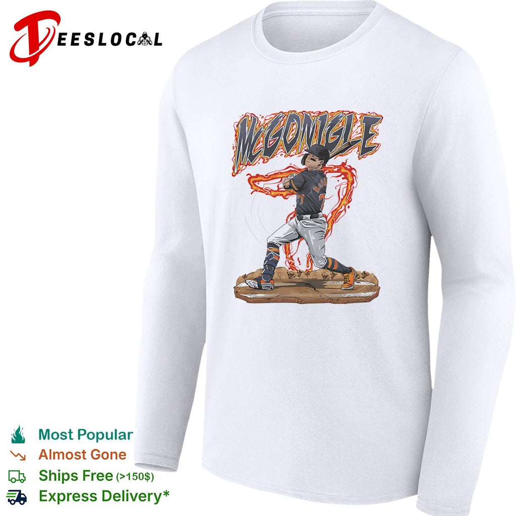 Kevin McGonigle 7 Detroit Tigers Baseball Player shirt