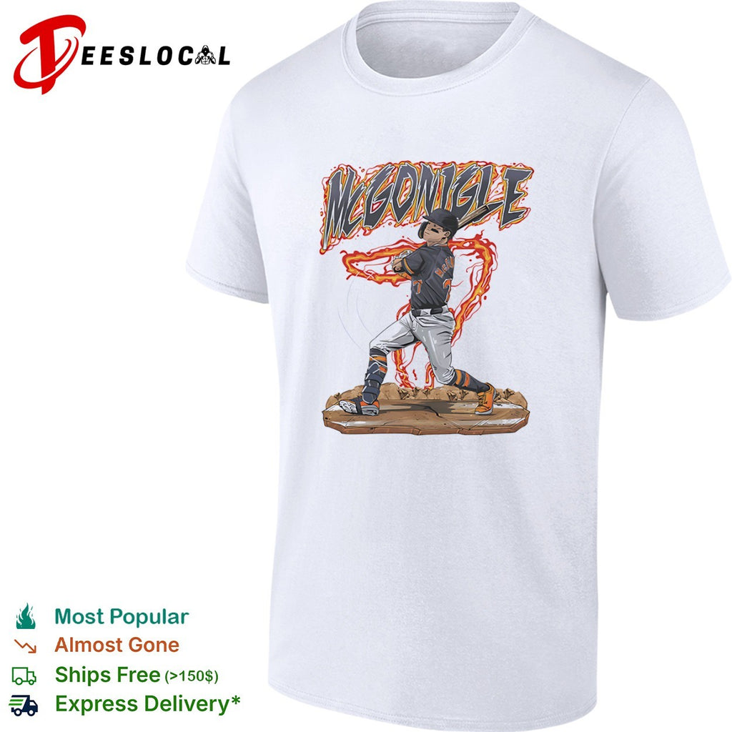 Kevin McGonigle 7 Detroit Tigers Baseball Player shirt