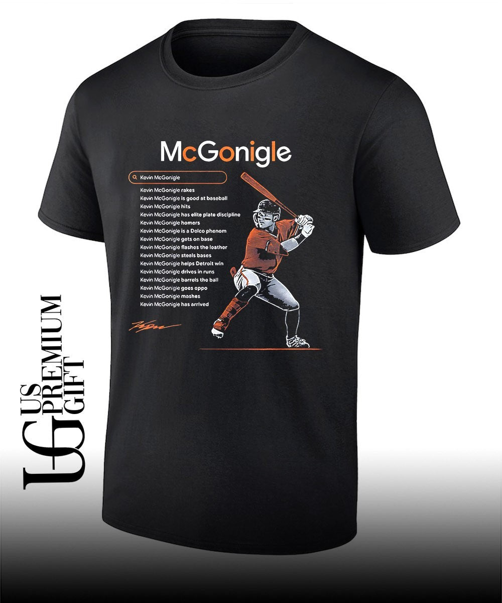 Kevin McGonigle Detroit Tigers MLB signature shirt