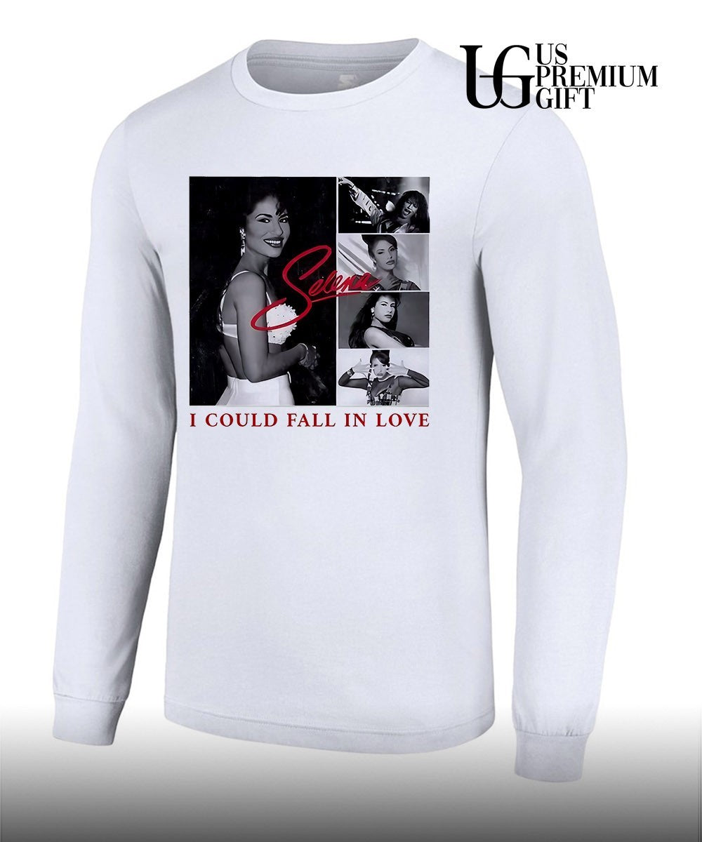 Kevin wearing Selena I Could Fall In Love shirt