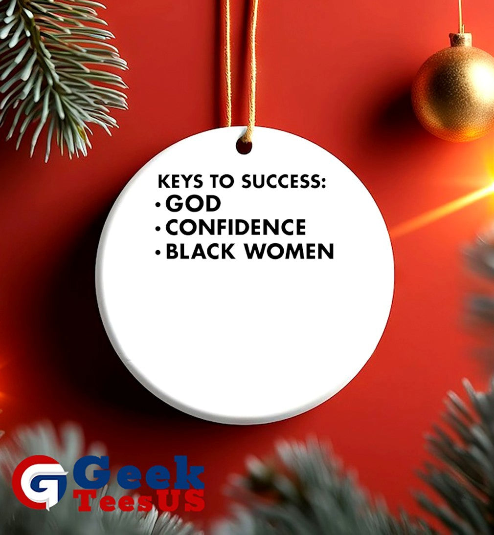 Keys to success god confidence black women shirt