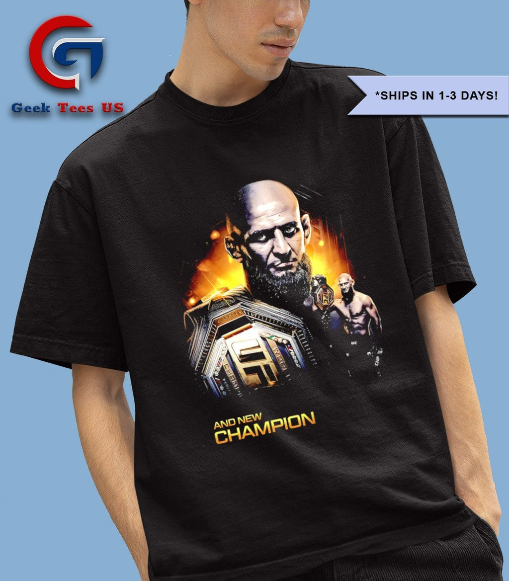 Khamzat Chimaev Mma Borz UFC 2025 and New Champions graphic shirt