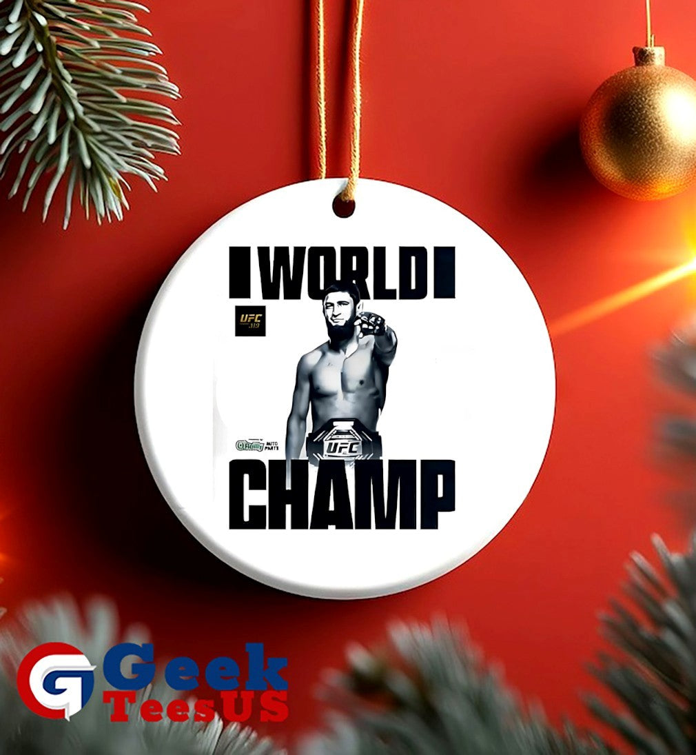 Khamzat Chimaev become the New Middleweight Champion Of The World UFC 319 Merchandise shirt