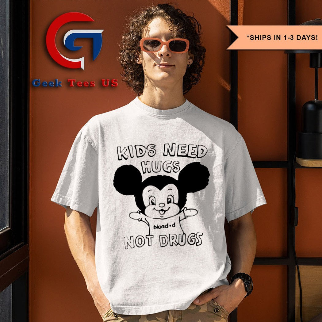 Kids need hugs not drugs blondd shirt