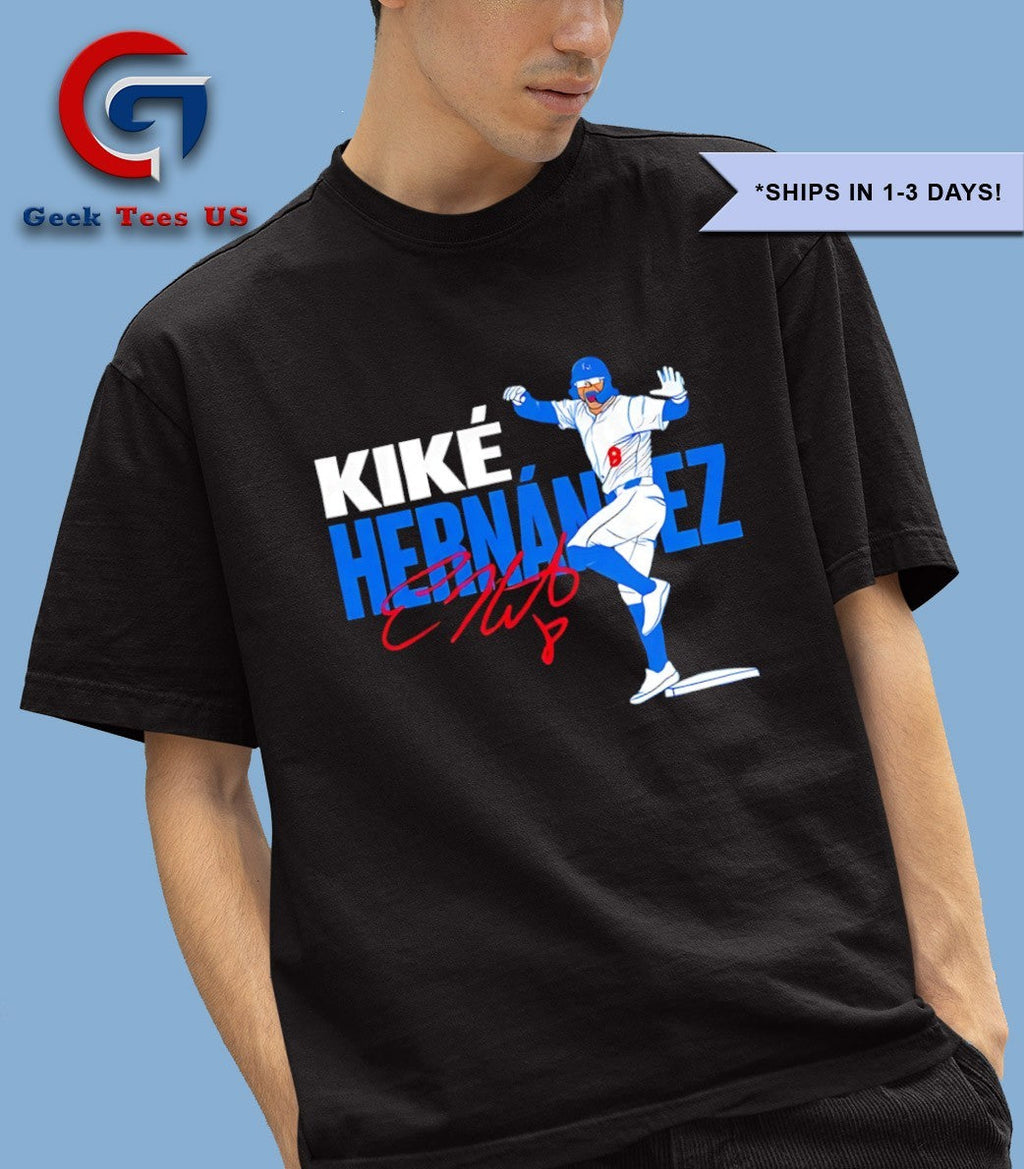 Kike Hernandez Los Angeles Dodgers Baseball 2025 signature shirt