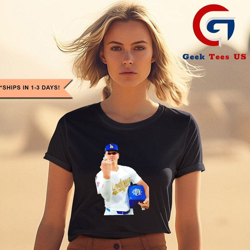 Kiké Hernández Middle Finger Los Angeles Dodgers MLB 2025 WS shirt