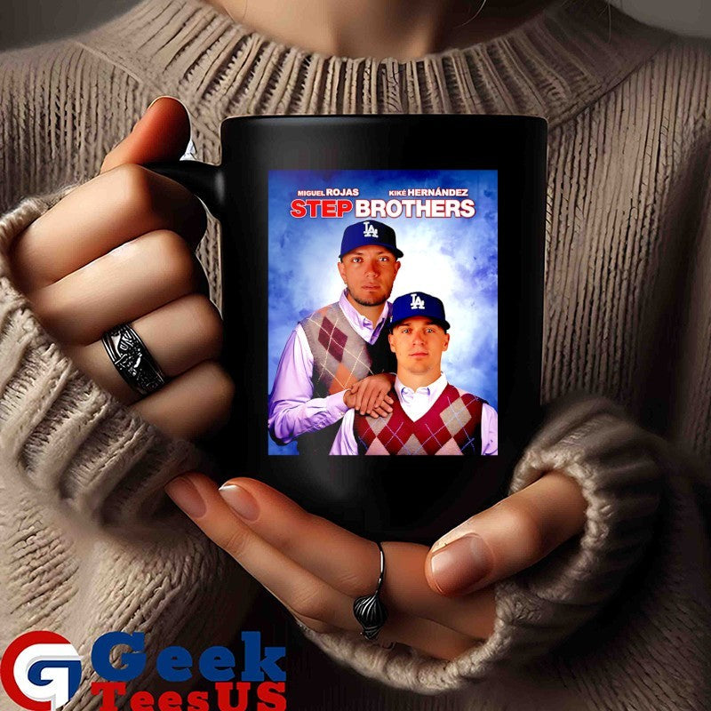 Kiké Hernández and Miguel Rojas Step Brothers Los Angeles Dodgers MLB shirt