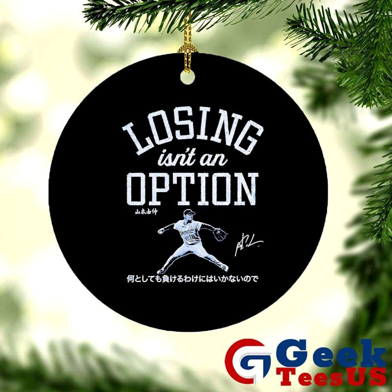 Kiké Hernandez wearing Losing Isn’t an Option Yoshinobu Yamamoto Los Angeles Dodgers baseball shirt