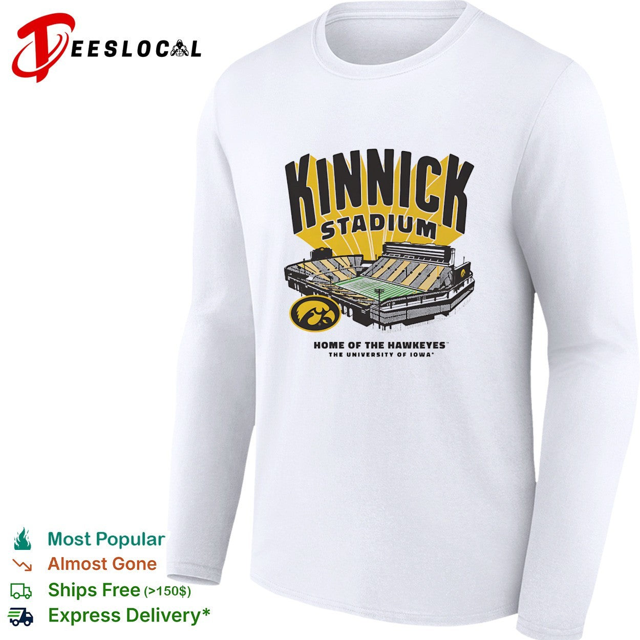 Kinnick Stadium Iowa Hawkeyes football stadium home of the Hawkeyes shirt