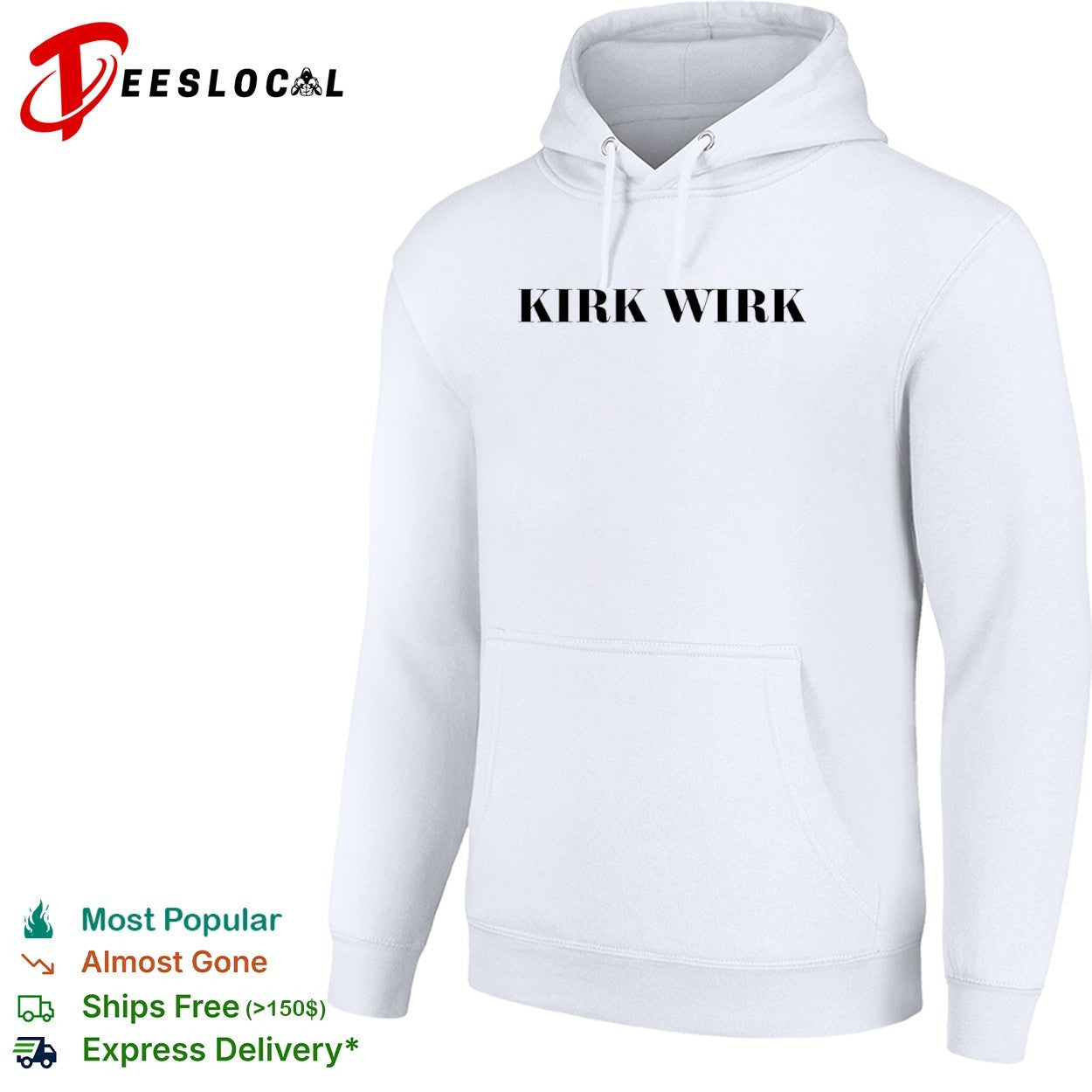 Kirk Wirk Funny Name Wordplay Humor shirt