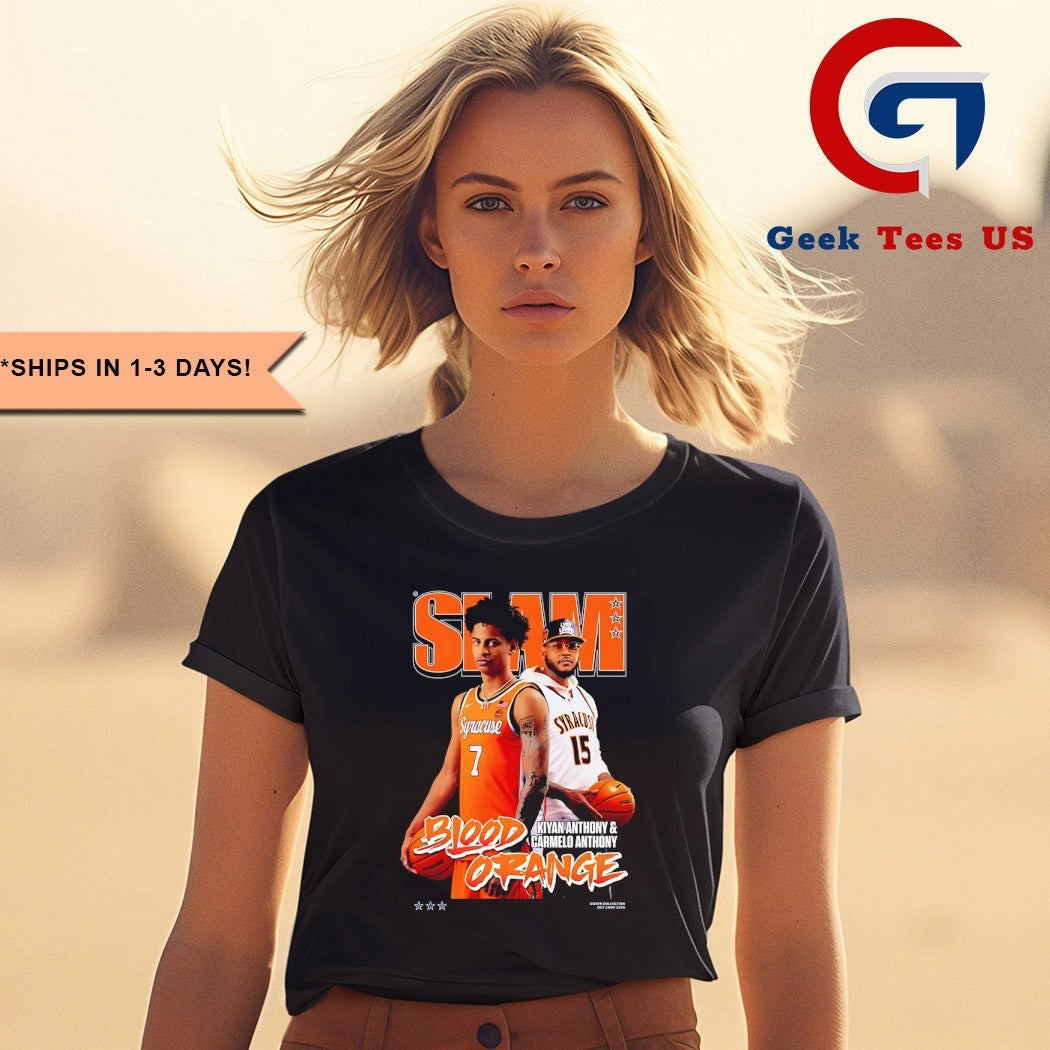 Kiyan Anthony and Carmelo Anthony Blood Orange Slam Cover shirt