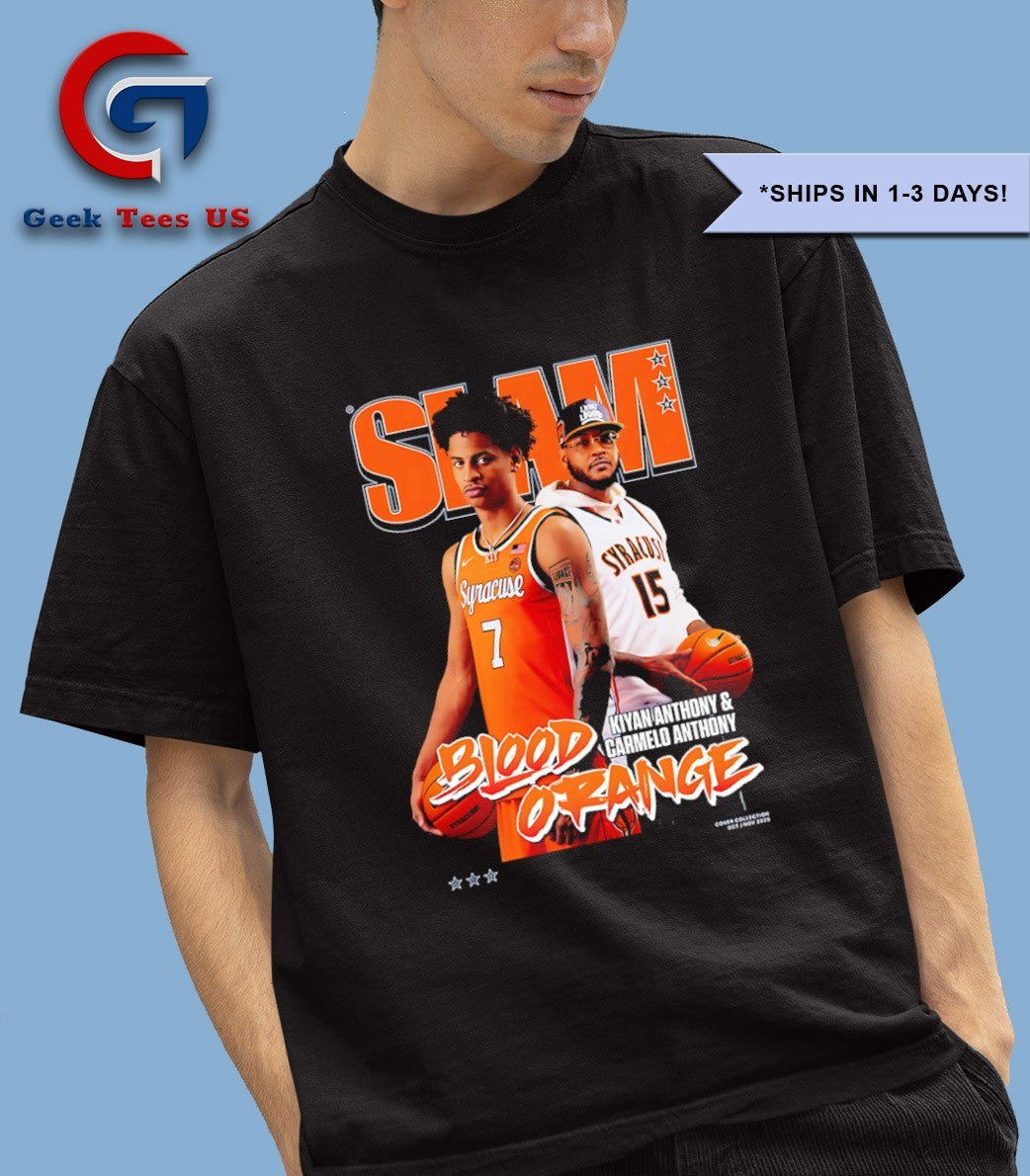Kiyan Anthony and Carmelo Anthony Blood Orange Slam Cover shirt