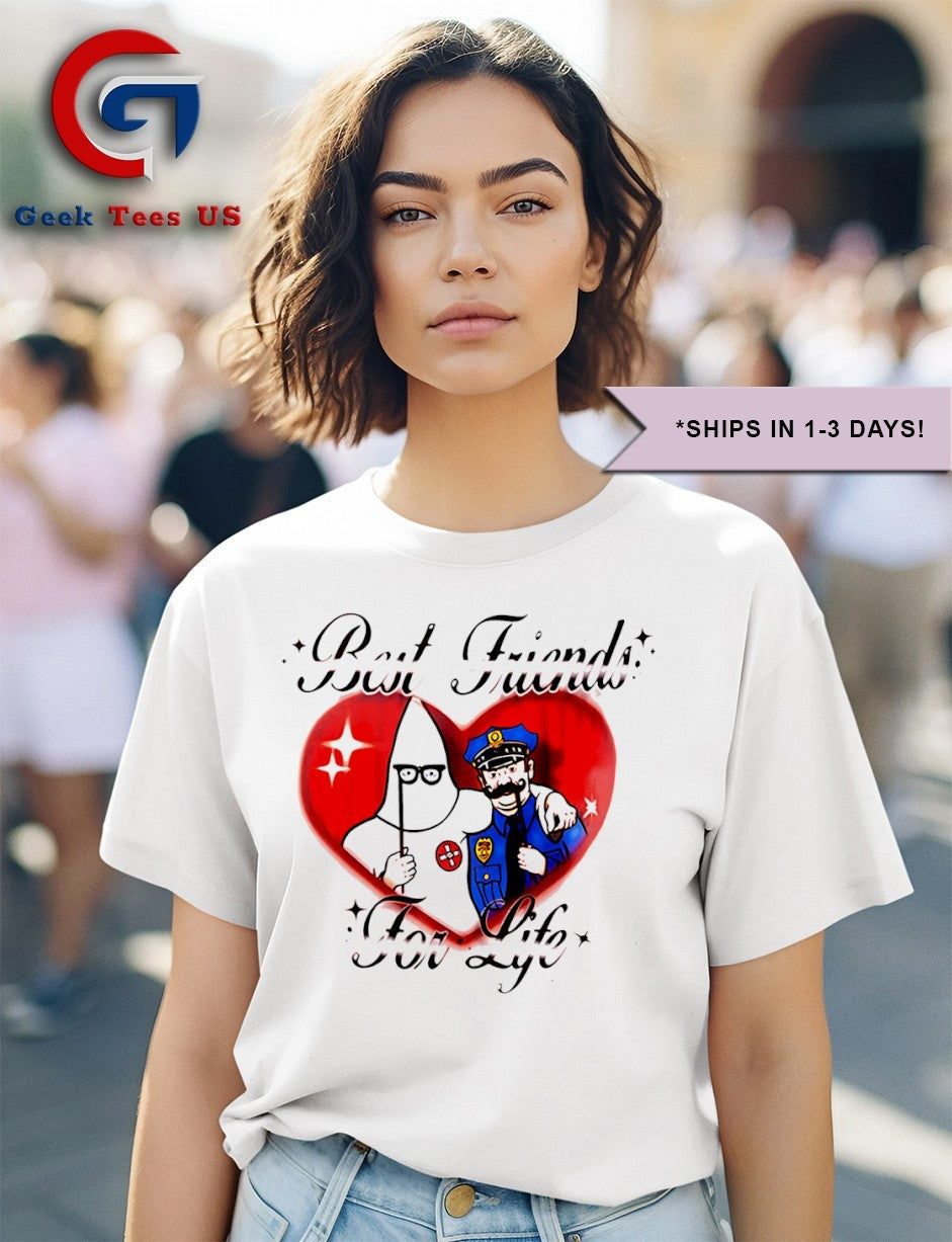 Kkk and police best friends for life shirt