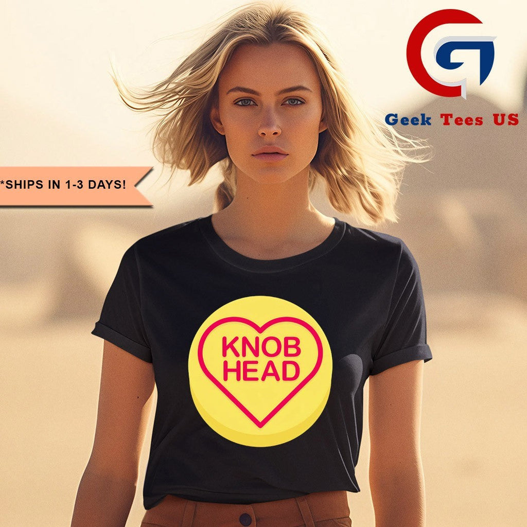 Knob head love hearts shirt