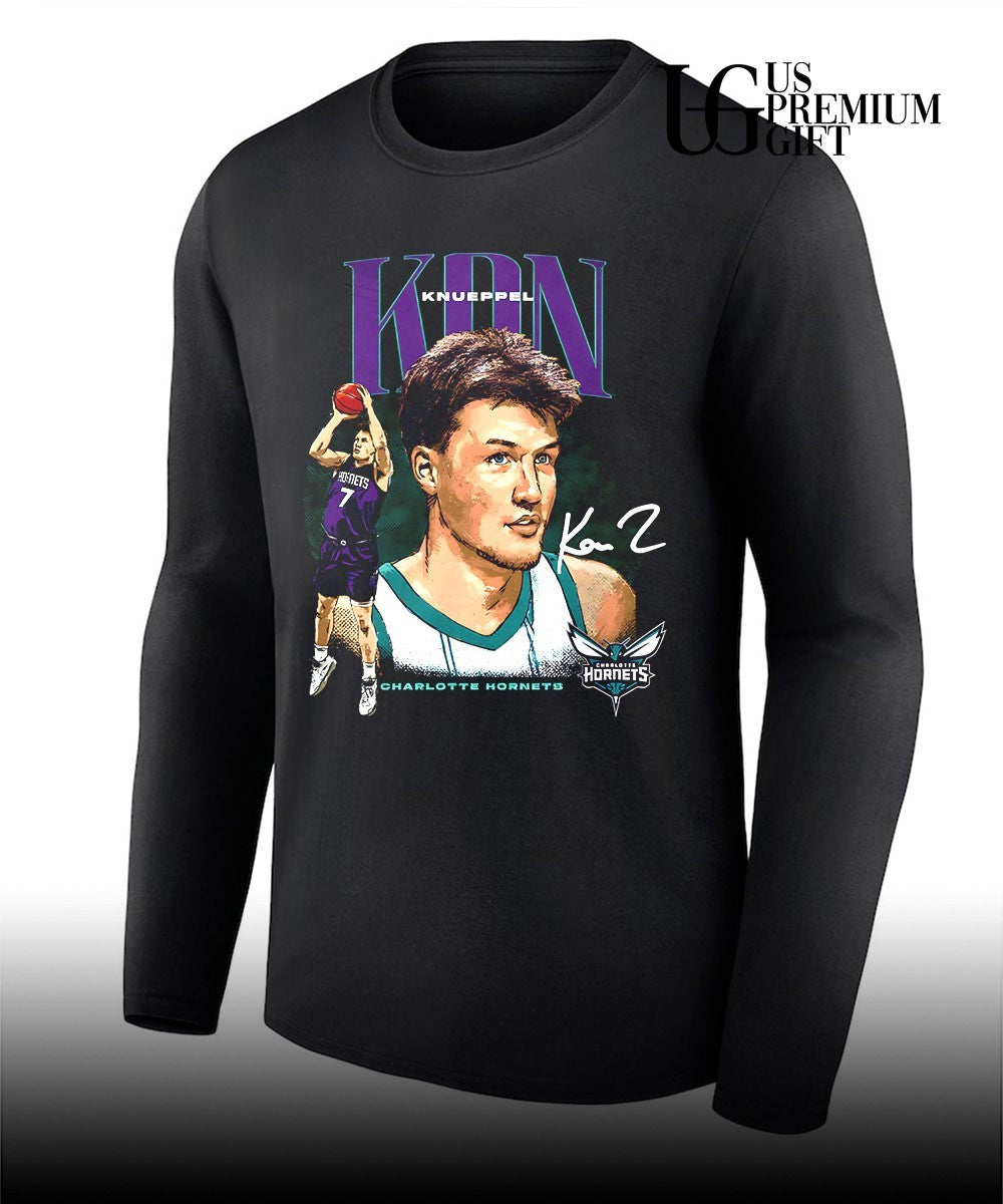 Kon Knueppel Charlotte Hornets NBA 2026 signature graphic shirt