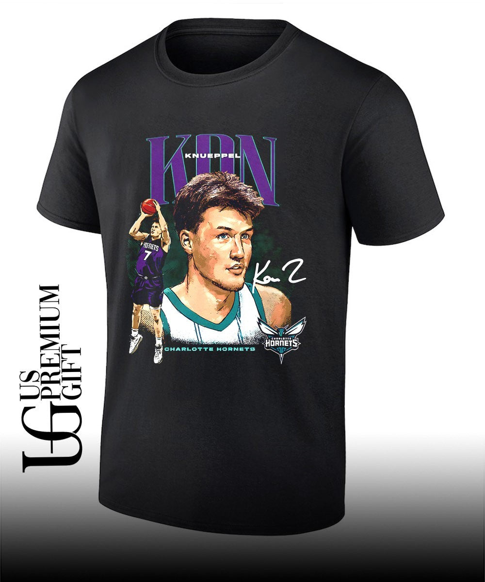 Kon Knueppel Charlotte Hornets NBA 2026 signature graphic shirt
