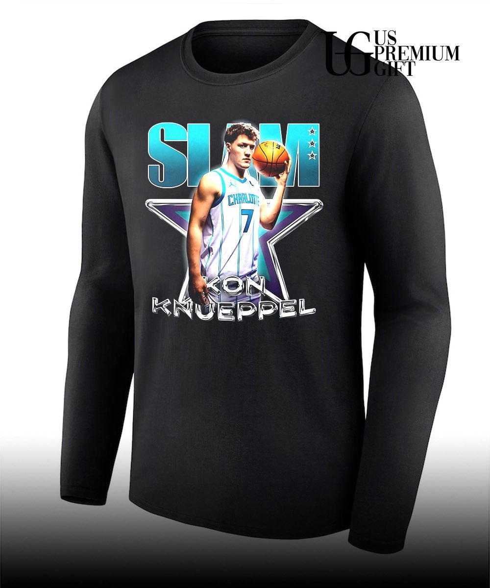 Kon Knueppel Charlotte Hornets basketball Slam shirt