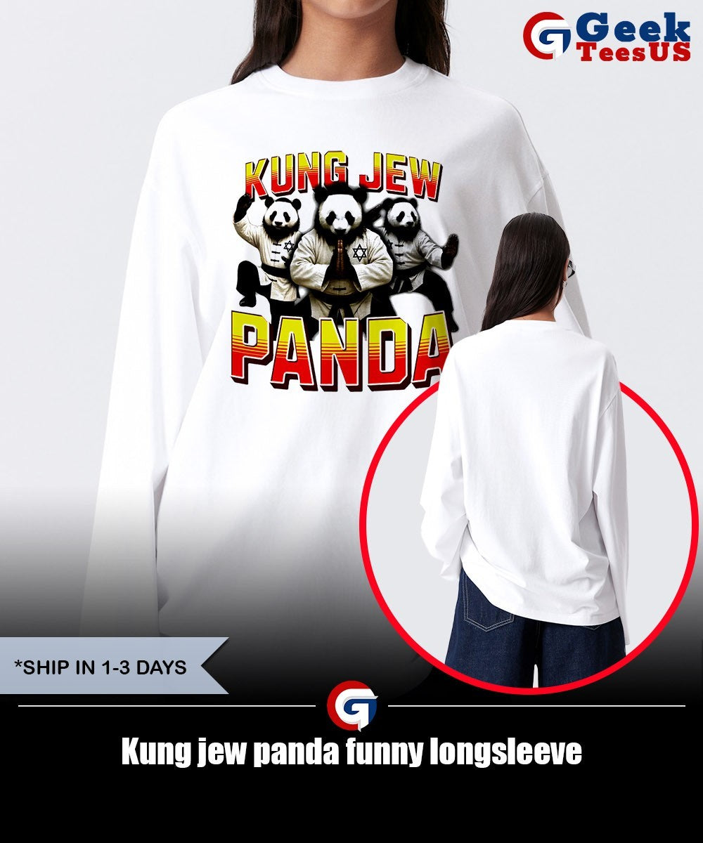 Kung jew panda funny shirt