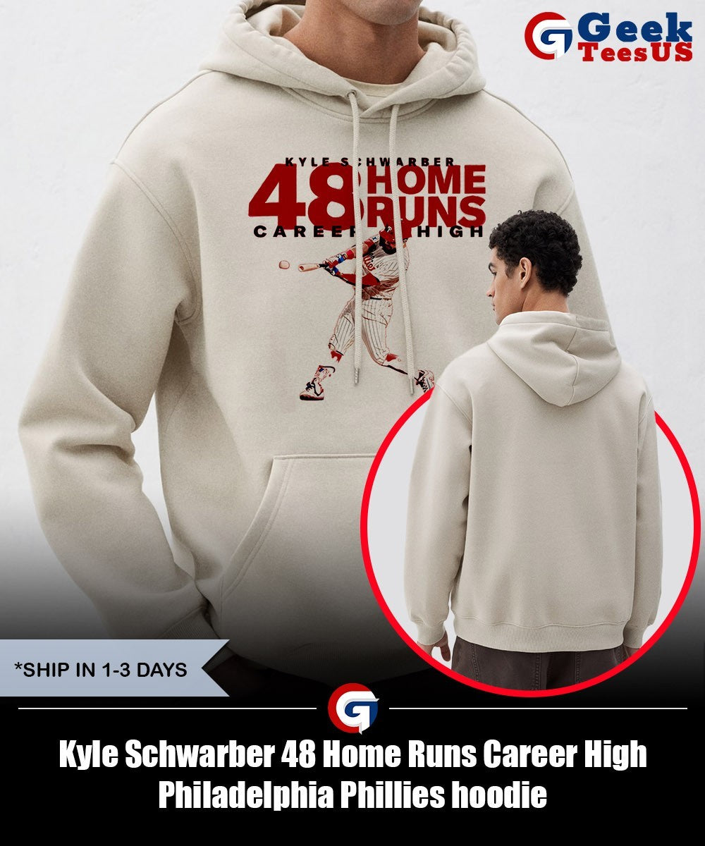 Kyle Schwarber 48 Home Runs Career High Philadelphia Phillies shirt