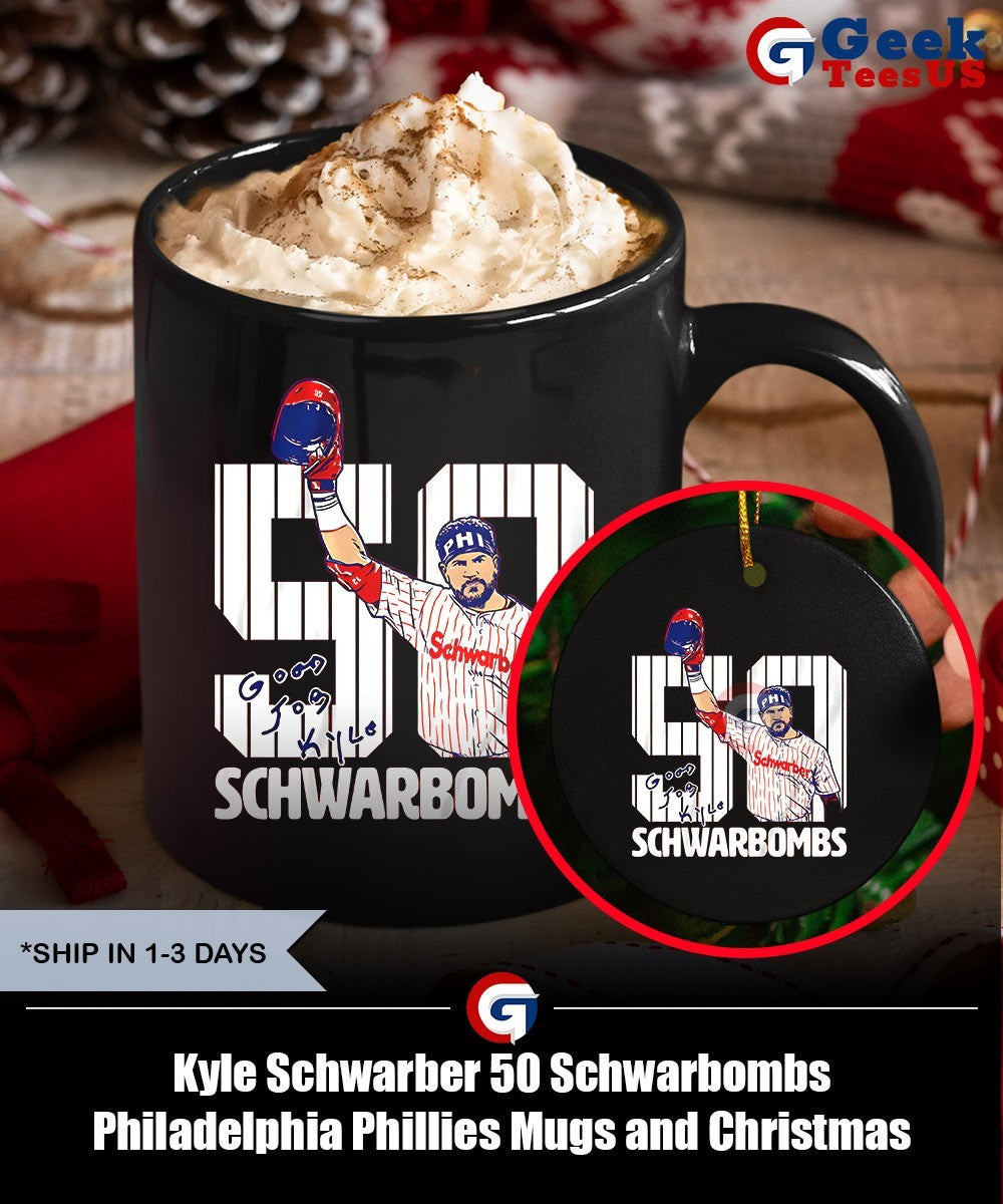 Kyle Schwarber 50 Schwarbombs Philadelphia Phillies shirt