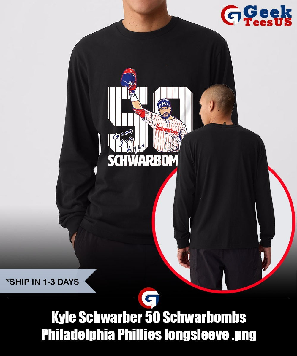 Kyle Schwarber 50 Schwarbombs Philadelphia Phillies shirt