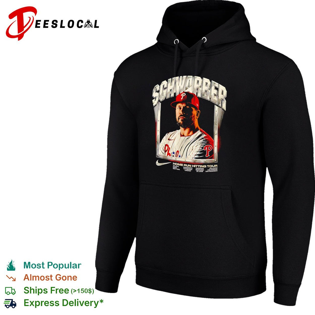 Kyle Schwarber Philadelphia Phillies Home Run Hitting Tour shirt