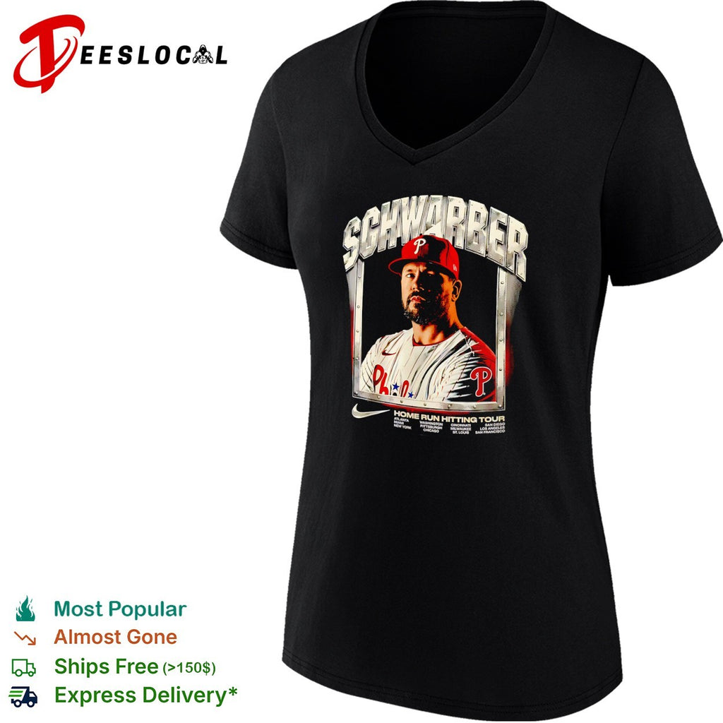 Kyle Schwarber Philadelphia Phillies Home Run Hitting Tour shirt