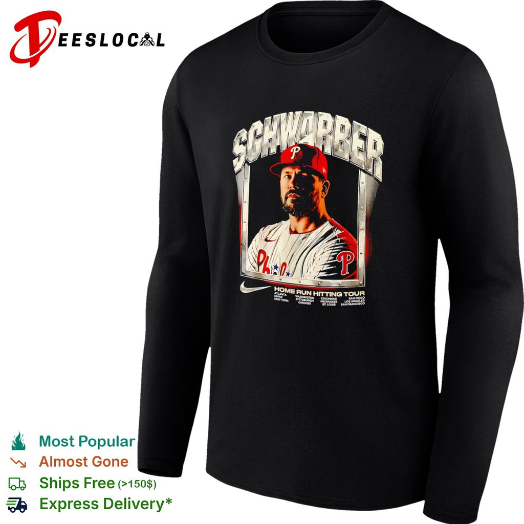 Kyle Schwarber Philadelphia Phillies Home Run Hitting Tour shirt