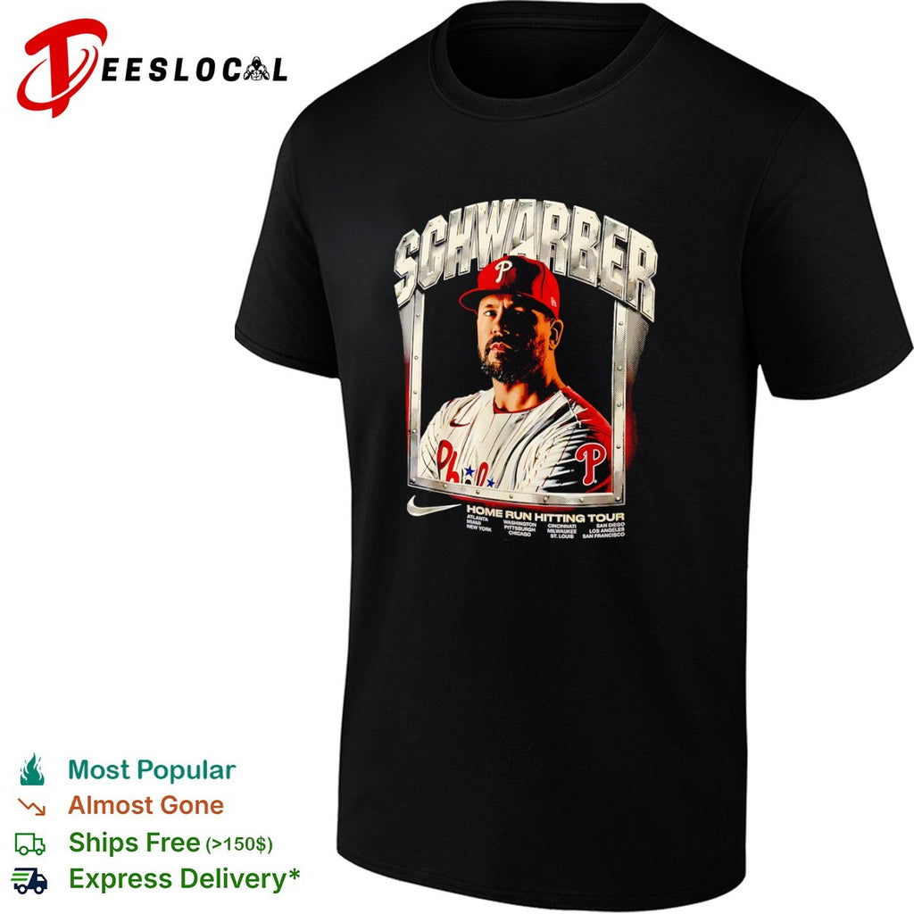 Kyle Schwarber Philadelphia Phillies Home Run Hitting Tour shirt