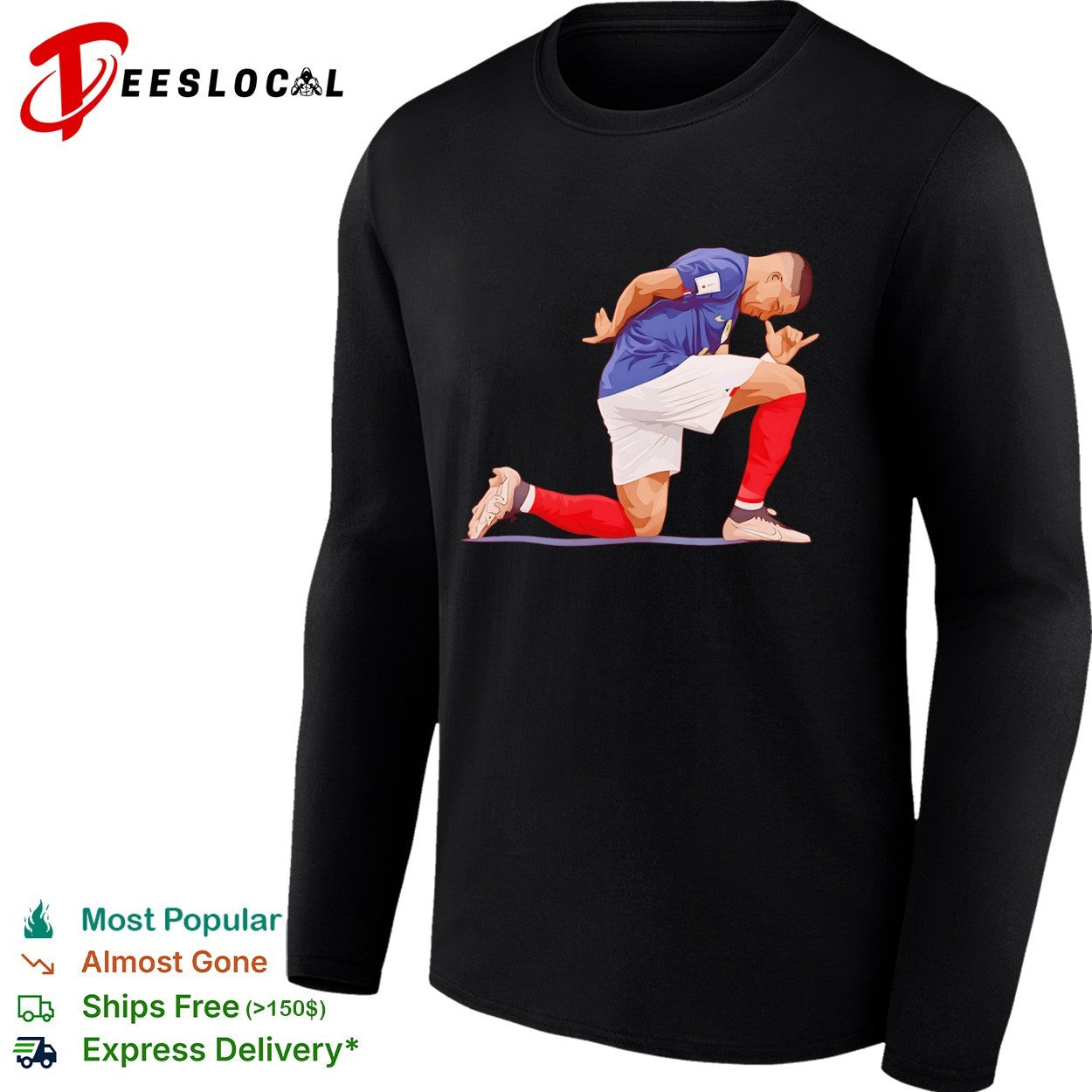 Kylian Mbappe France National Team Celebration shirt