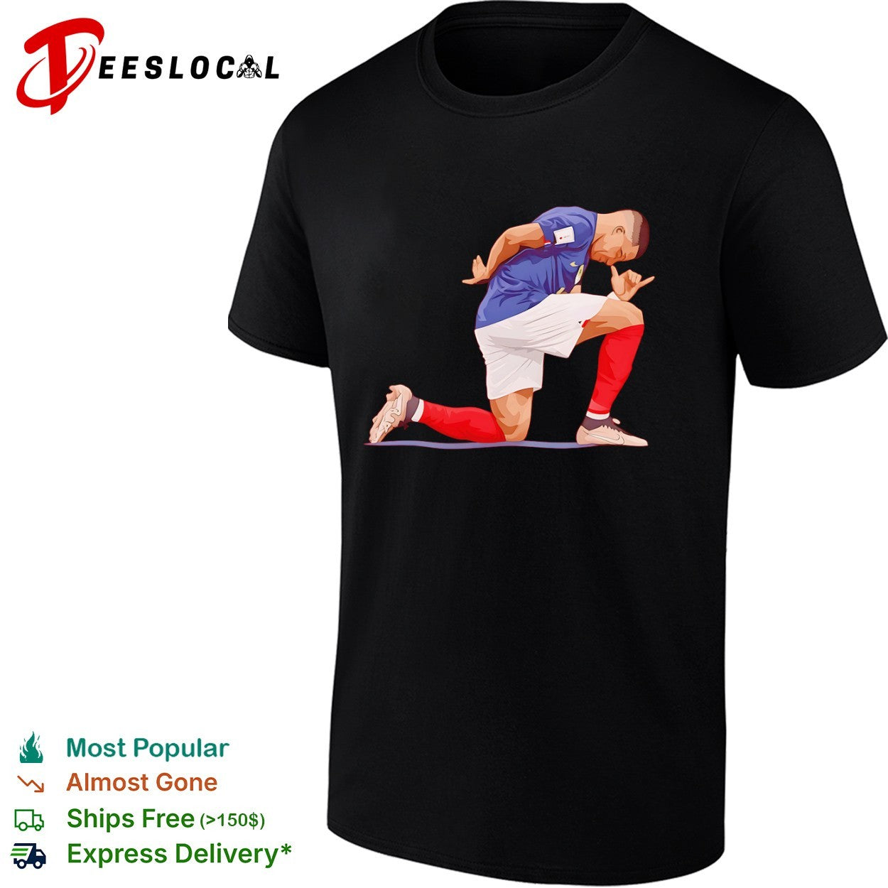 Kylian Mbappe France National Team Celebration shirt