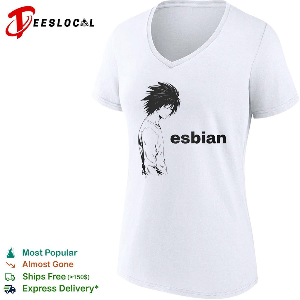 L Death Note Esbian Meme shirt